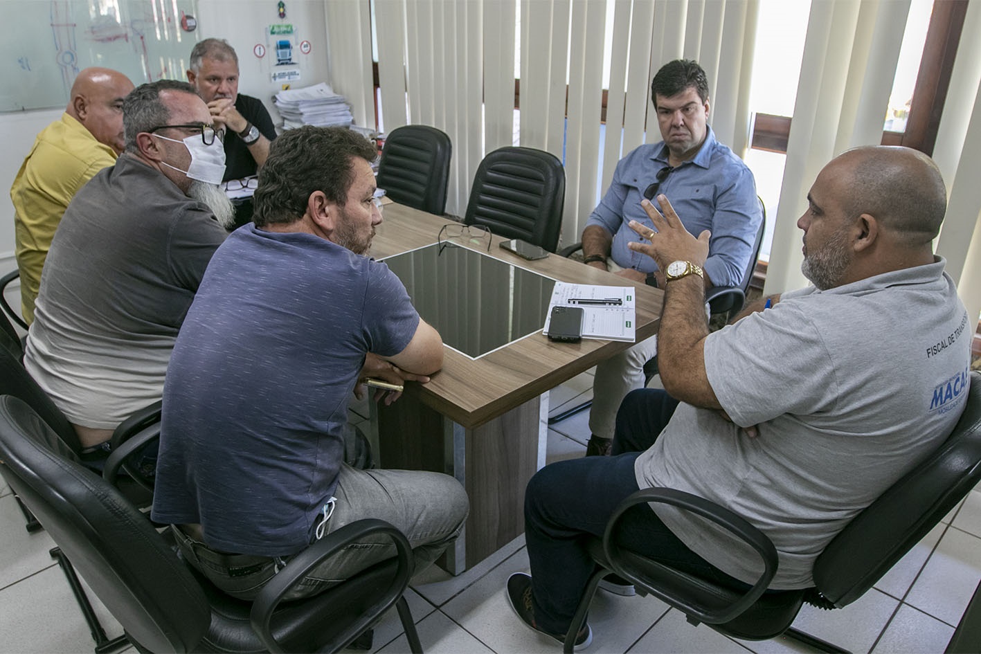 O encontro marcou o apoio total da gestão à categoria, que busca melhorias para o setor