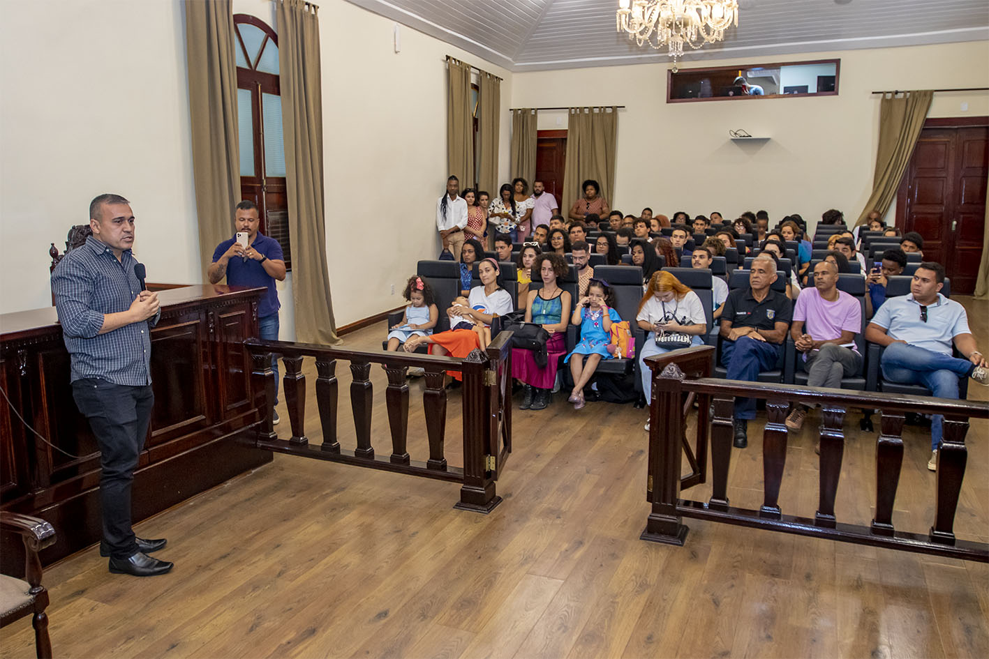 Após a apresentação do tema foi iniciado o processo eleitoral do Conselho Municipal de Políticas Públicas para a Juventude