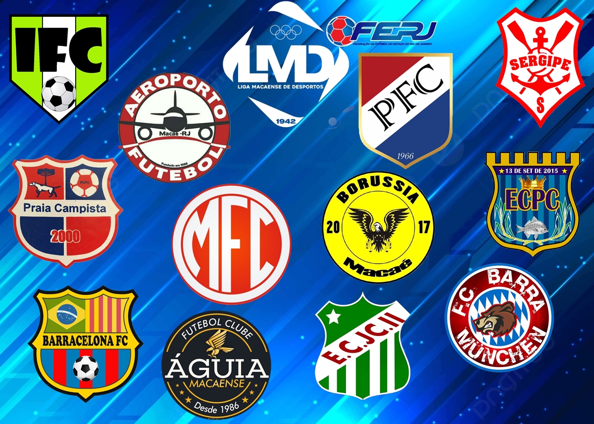 Times De Torneio De Ligas De Futebol Americano Emblem Set. Imagem