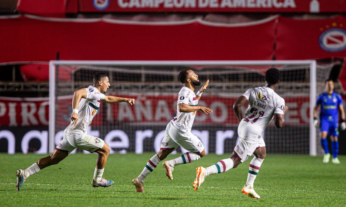 O Fluminense arrancou um empate de 1 a 1 com o Argentinos Juniors
