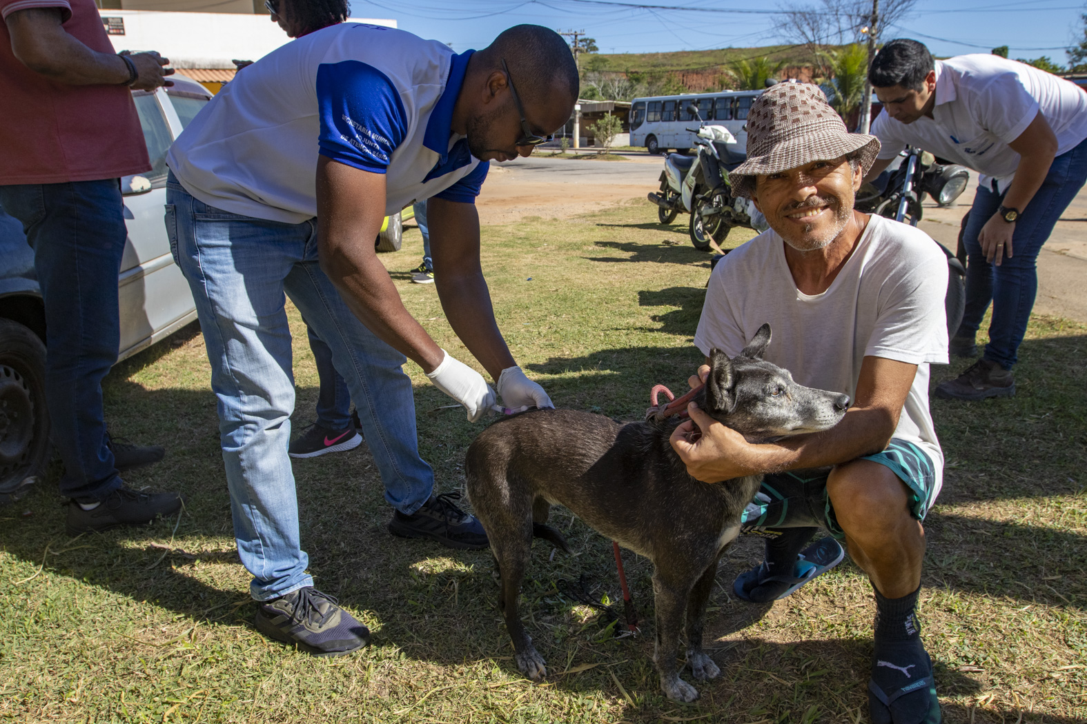 contabilizando 587 animais Foram imunizados com a vacinação antirrábica no primeiro semestre.