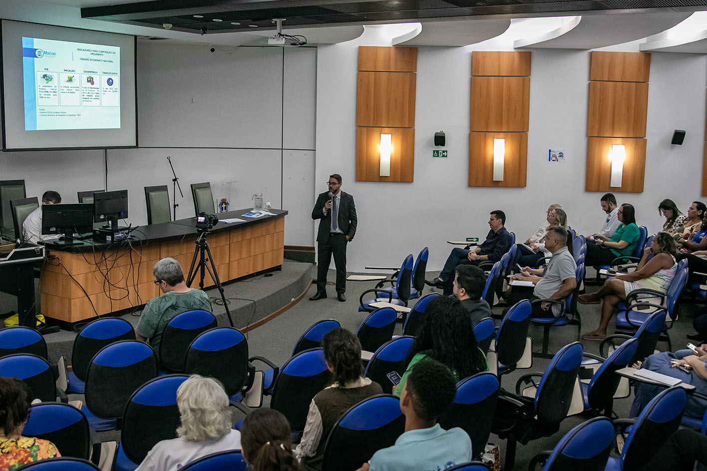 O encontro também contou com a apresentação do planejamento das despesas estimadas por órgãos da administração