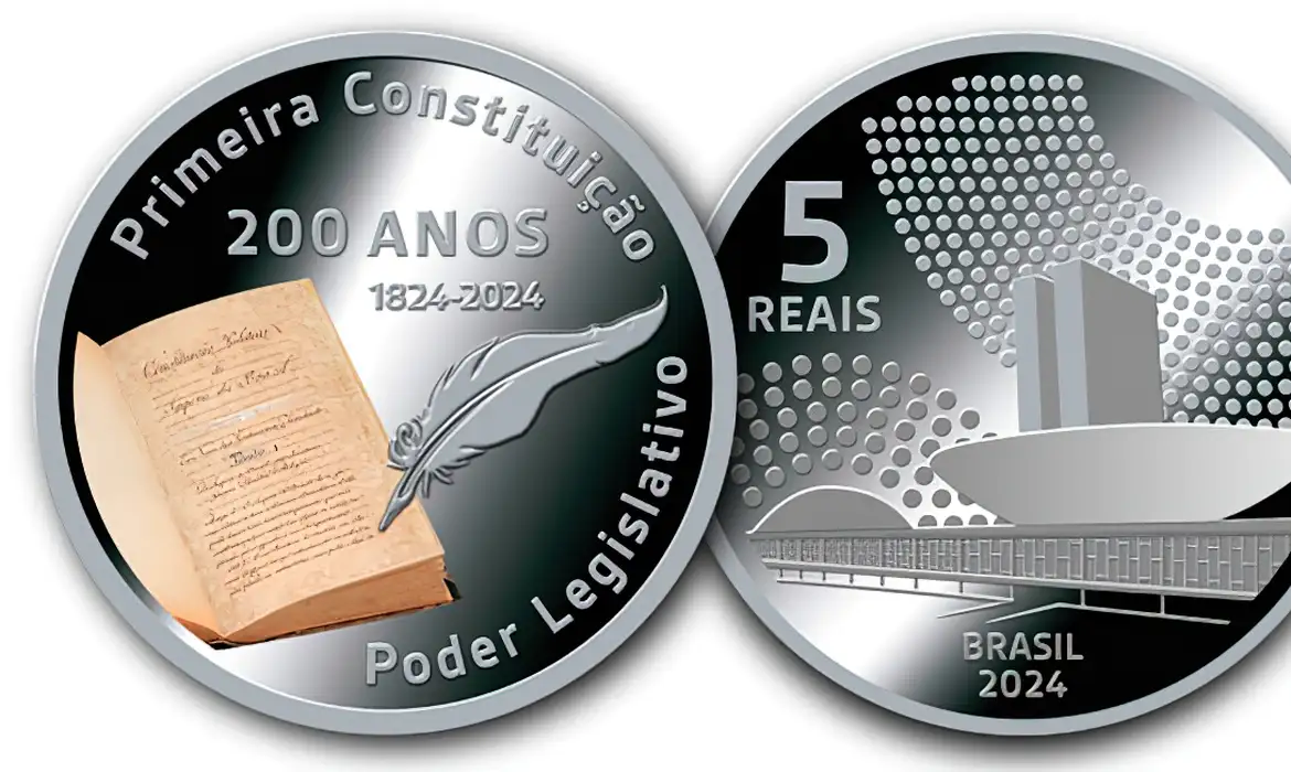 Destinadas a colecionadores, moedas de prata serão vendidas por R$ 440