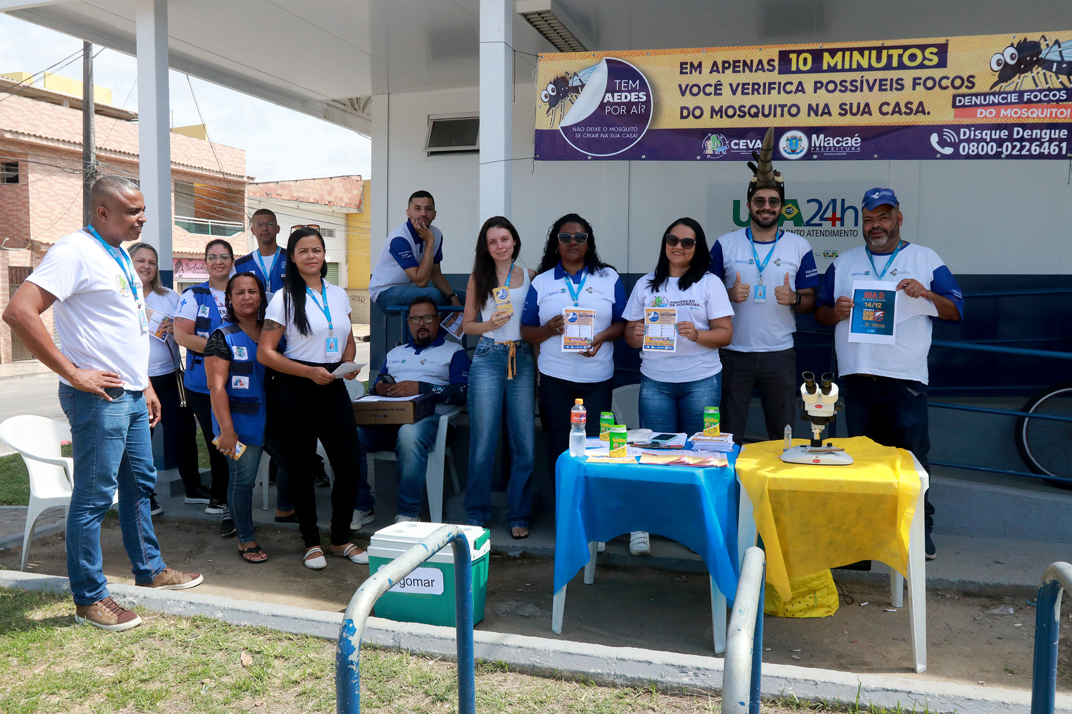  Houve ações no Lagomar, Parque Aeroporto, Aroeira, Centro e em Córrego do Ouro (Região Serrana)