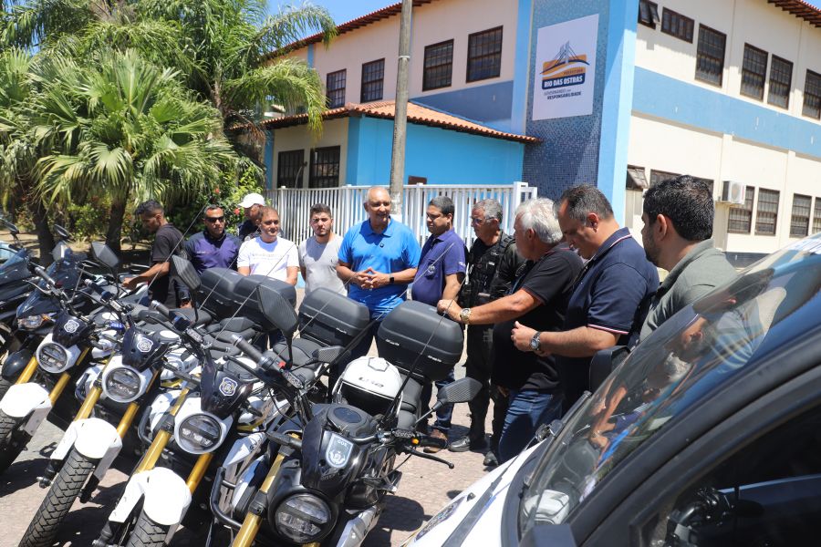 Município recebeu sete motos para a Segurança e Meio Ambiente 