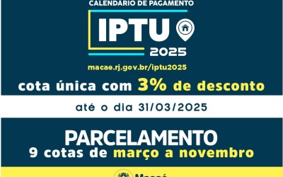 IPTU com desconto de 3% deve ser pago até 31 de março